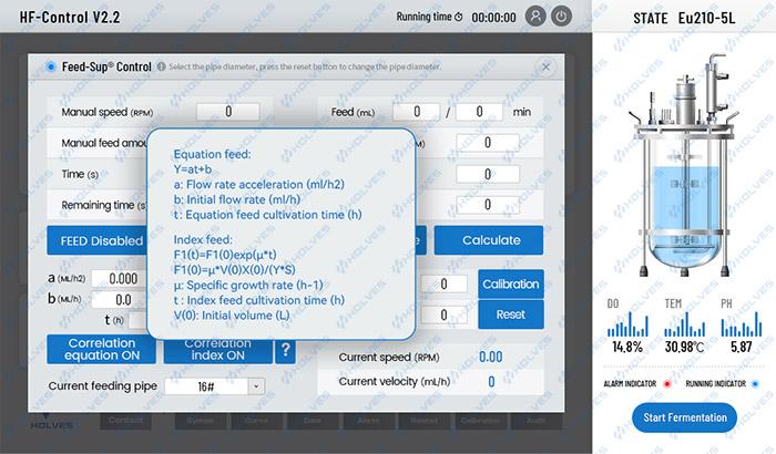 Feed-Sup® control interface